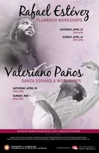 Danza Española Workshop with Valeriano Paños April 30 - May 1, 2016 at The National Institute of Flamenco, Albuquerque