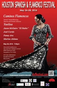 "Caminos Flamencos" at Houston Flamenco Festival May 28, 2016